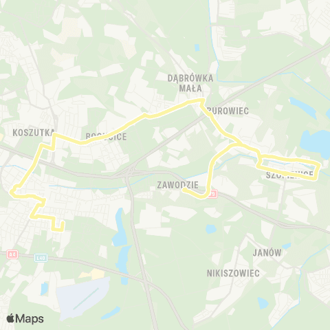 Zarząd Transportu Metropolitalnego GZM Katowice Francuska - Zawodzie Centrum Przesiadkowe map