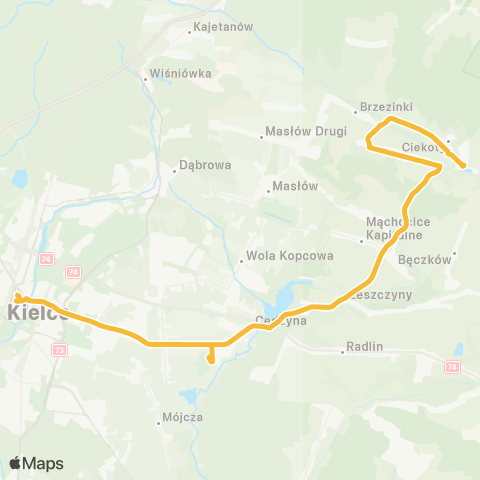 ZTM Kielce  map