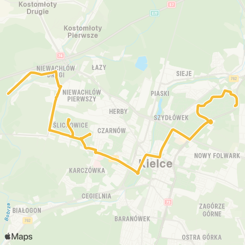 ZTM Kielce  map
