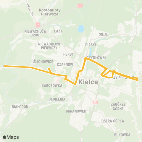 ZTM Kielce  map