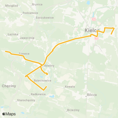 ZTM Kielce  map