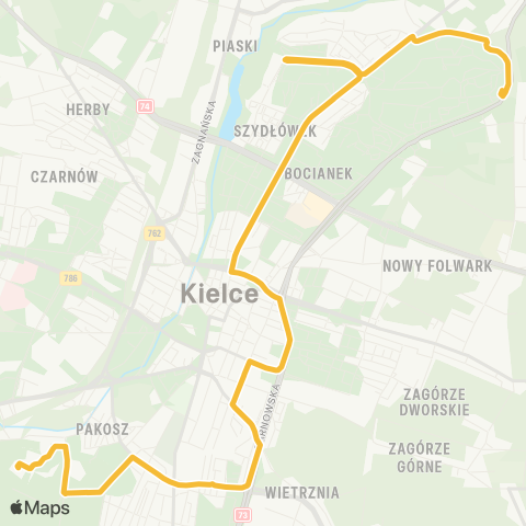 ZTM Kielce  map