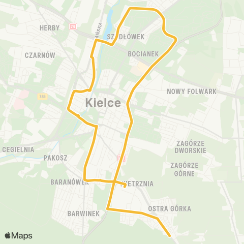 ZTM Kielce  map