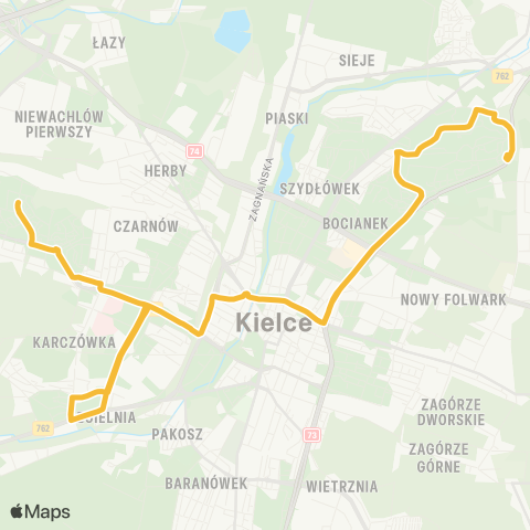 ZTM Kielce  map