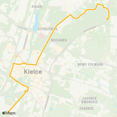 ZTM Kielce  map