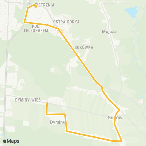 ZTM Kielce Sukowska - Pileckiego map