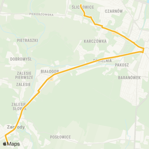 ZTM Kielce Os. Ślichowice - Nowiny map
