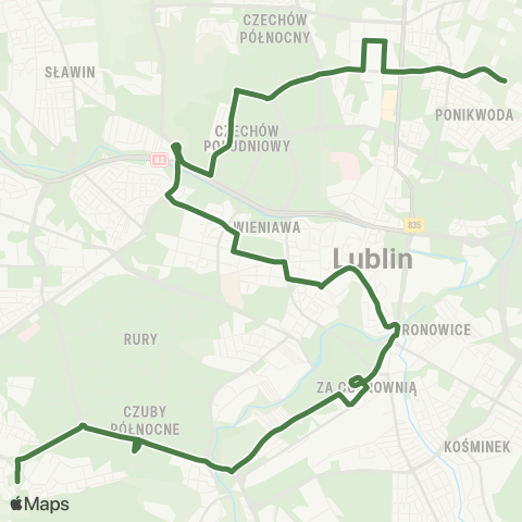 ZTM Lublin  map
