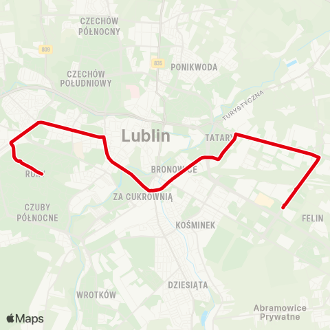 ZTM Lublin  map