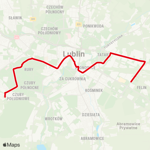 ZTM Lublin  map
