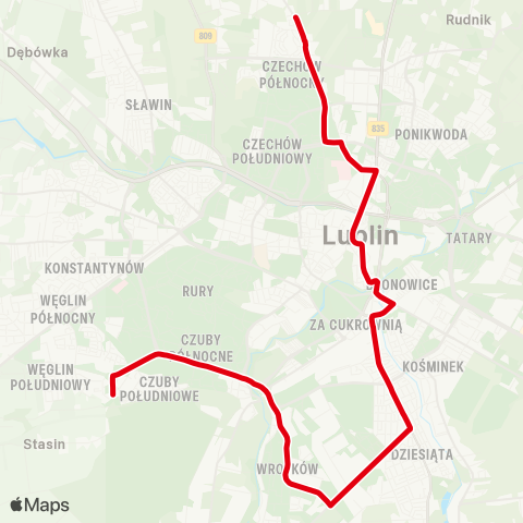ZTM Lublin  map