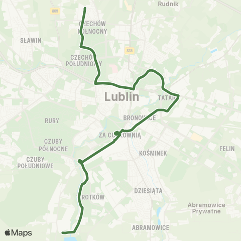 ZTM Lublin  map