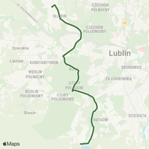 ZTM Lublin  map