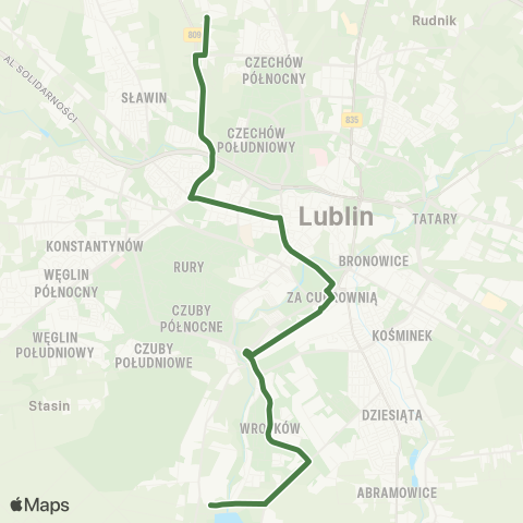 ZTM Lublin  map