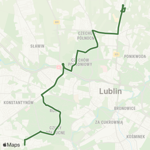 ZTM Lublin  map