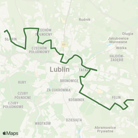 ZTM Lublin  map