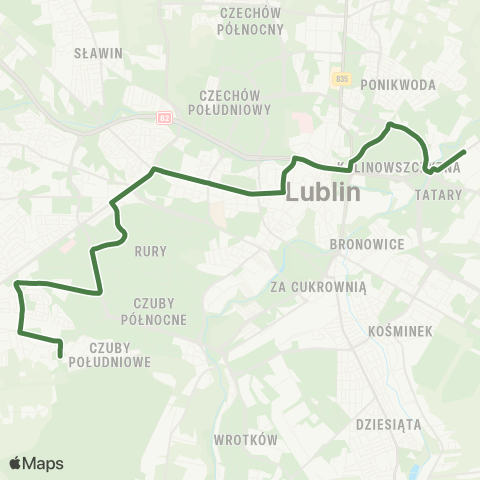 ZTM Lublin  map