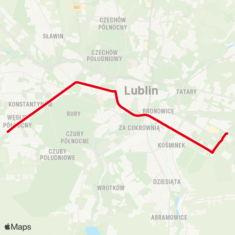 ZTM Lublin  map