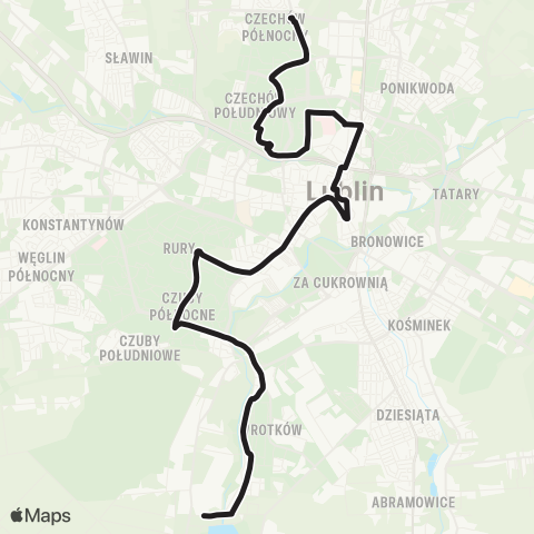 ZTM Lublin  map