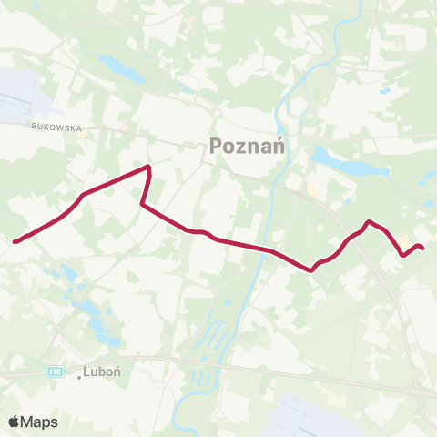 ZTM Poznań Junikowo - Franowo|Franowo - Junikowo map