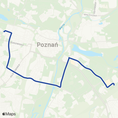 ZTM Poznań Zawady - Ogrody|Ogrody - Zawady map