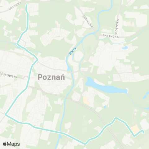 ZTM Poznań Piątkowska - Unii Lubelskiej|Unii Lubelskiej - Piątkowska map