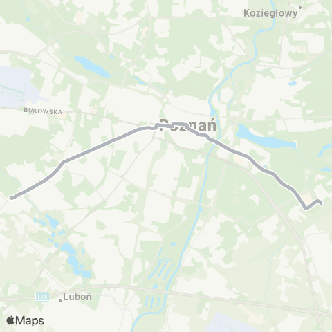 ZTM Poznań Junikowo - Os. Sobieskiego|Os. Sobieskiego - Junikowo map