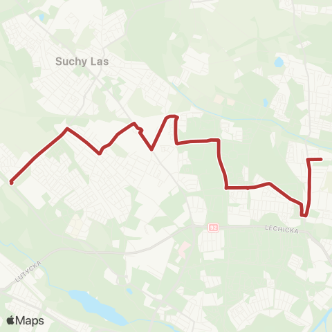 ZTM Poznań Stary Strzeszyn - Boranta|Boranta - Stary Strzeszyn map