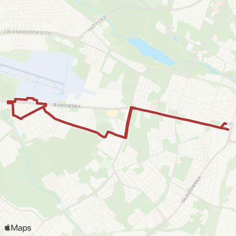 ZTM Poznań Bałtyk - Rondo Kaponiera map