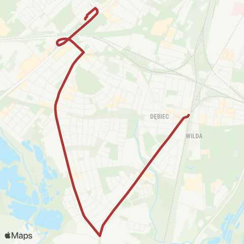 ZTM Poznań Dębiec PKM - Górczyn PKM|Górczyn PKM - Dębiec PKM map