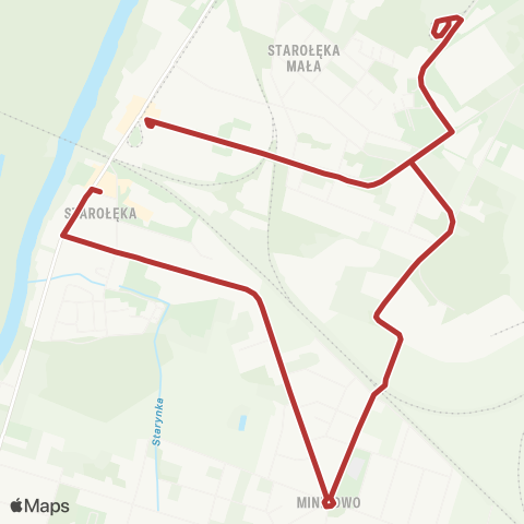ZTM Poznań Starołęka PKM - Starołęka PKM|Starołęka PKM - Starołęka PKM map