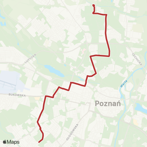 ZTM Poznań Os. Sobieskiego - Os. Kopernika|Os. Kopernika - Os. Sobieskiego map