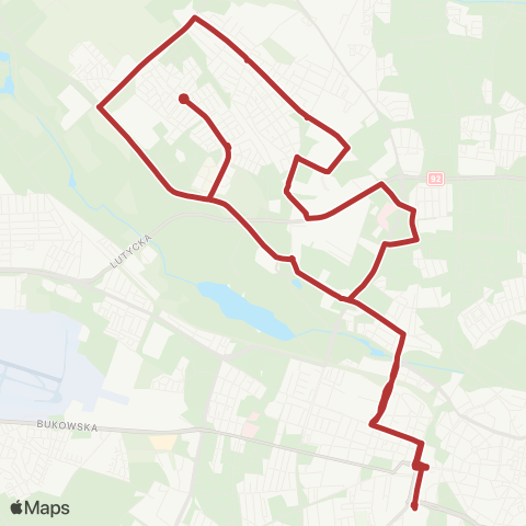 ZTM Poznań Poznań Główny - Poznań Główny map