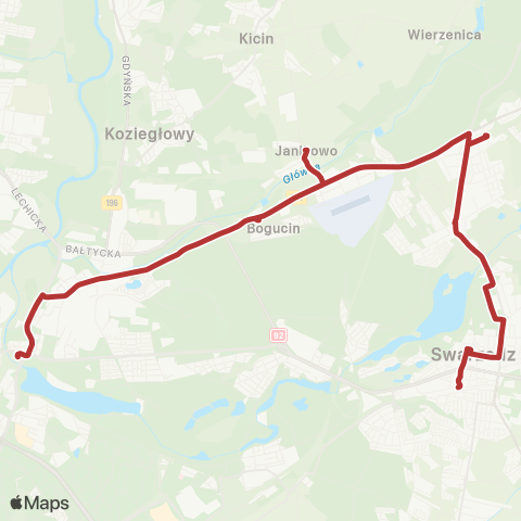 ZTM Poznań Rondo Śródka - Swarzędz Węzeł Przesiadkowy|Swarzędz Węzeł Przesiadkowy - Rondo Śródka map