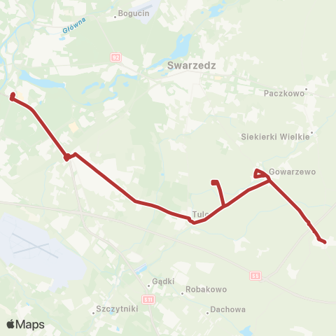 ZTM Poznań Kleszczewo Park - Rondo Rataje|Rondo Rataje - Kleszczewo Park map