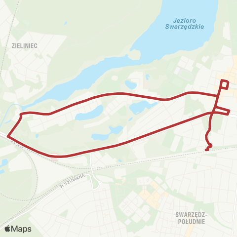 ZTM Poznań Swarzędz Węzeł Przesiadkowy - Swarzędz Węzeł Przesiadkowy map