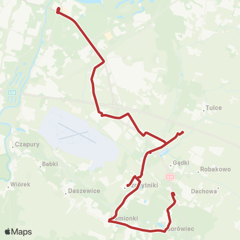 ZTM Poznań Rondo Rataje - Borówiec Szkoła|Borówiec Szkoła - Rondo Rataje map