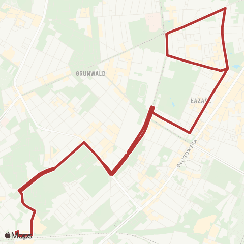 ZTM Poznań Kacza - Kacza map