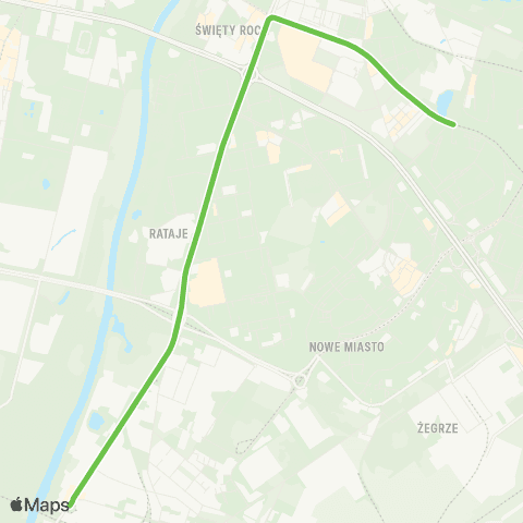 ZTM Poznań Kórnicka - Os. Tysiąclecia|Os. Tysiąclecia - Kórnicka map