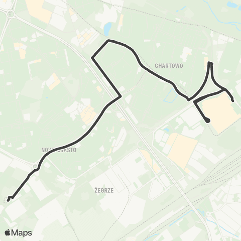 ZTM Poznań Bobrzańska - Szwajcarska Centrum Handlowe|Szwajcarska Centrum Handlowe - Bobrzańska|Szwajcarska Centrum Handlowe - Bobrzańska map