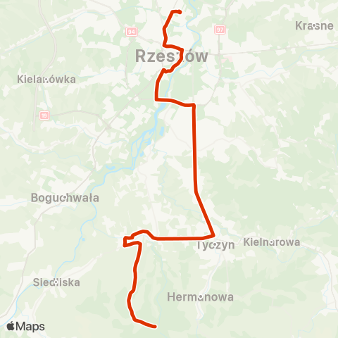 RTM Rzeszów  map