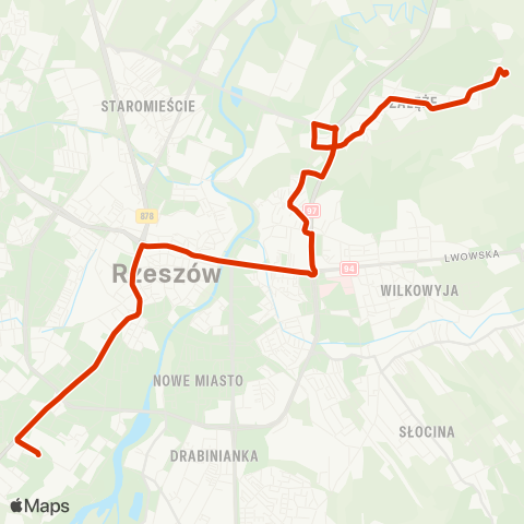 RTM Rzeszów  map