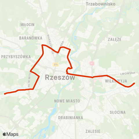 RTM Rzeszów  map