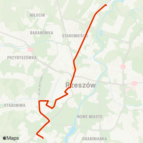 RTM Rzeszów  map