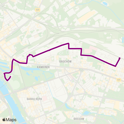 ZTM Warszawa Metro Stadion Narodowy – PKP Olszynka Grochowska map