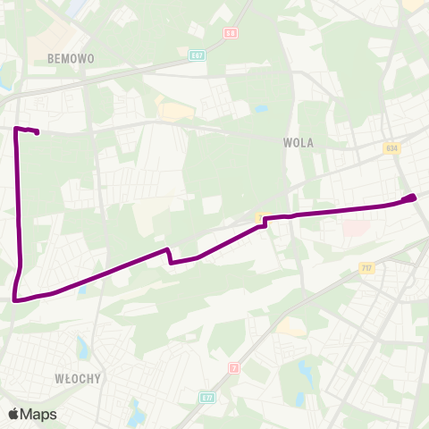 ZTM Warszawa Rondo Daszyńskiego – Os. Górczewska map