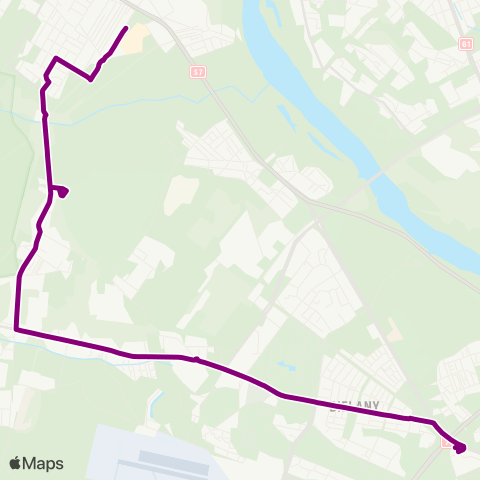 ZTM Warszawa CH Łomianki – Metro Marymont map