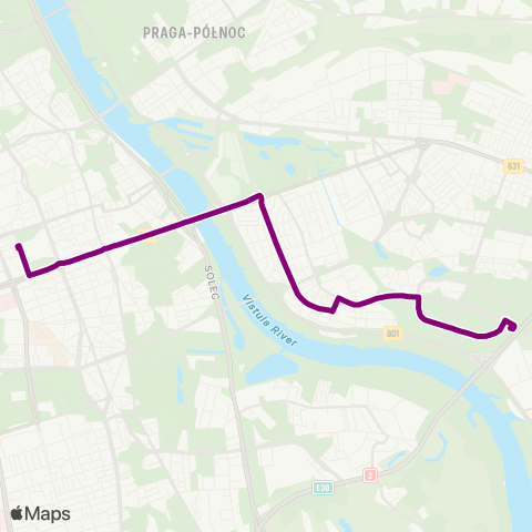 ZTM Warszawa Emilii Plater – Gocław map