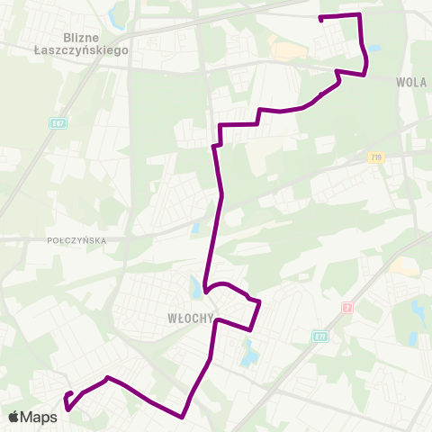 ZTM Warszawa Koło – PKP Ursus map