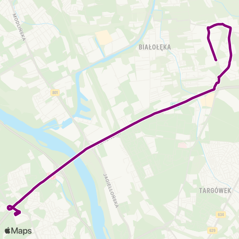 ZTM Warszawa Metro Marymont – Os. Derby map